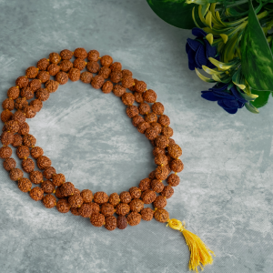 Rudraksha Mala for Jap 108 Beads with Nodes Sidh Abhimantrit