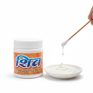 Chandan Liquid Tika | White, Pure, For Forehead and Deities