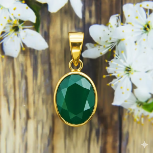 Grounding Stone Green Onyx Pendant - Strength & Focus Astrological Charm Locket