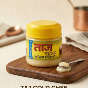 Taj Gold Premium Ghee (100ml) – Traditional Danedar Quality Puja Pupose