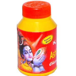 Kashi Tulsi Ashtagandha Chandan Tika - 100% Pure Keshar Mixed Sandalwood Powder for Puja (125gram)