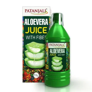 Patanjali Aloevera Juice with Fiber – 1L | Natural Digestive Health & Immunity Booster