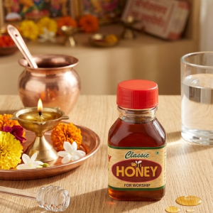 Classic Pure Honey for Pooja & Worship (Pack of 1) | Premium Madhu for Daily Rituals, Abhishekam, and Religious Ceremonies 50 Gram
